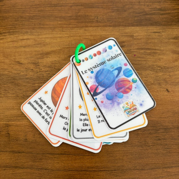 Les cartes flash le système solaire 